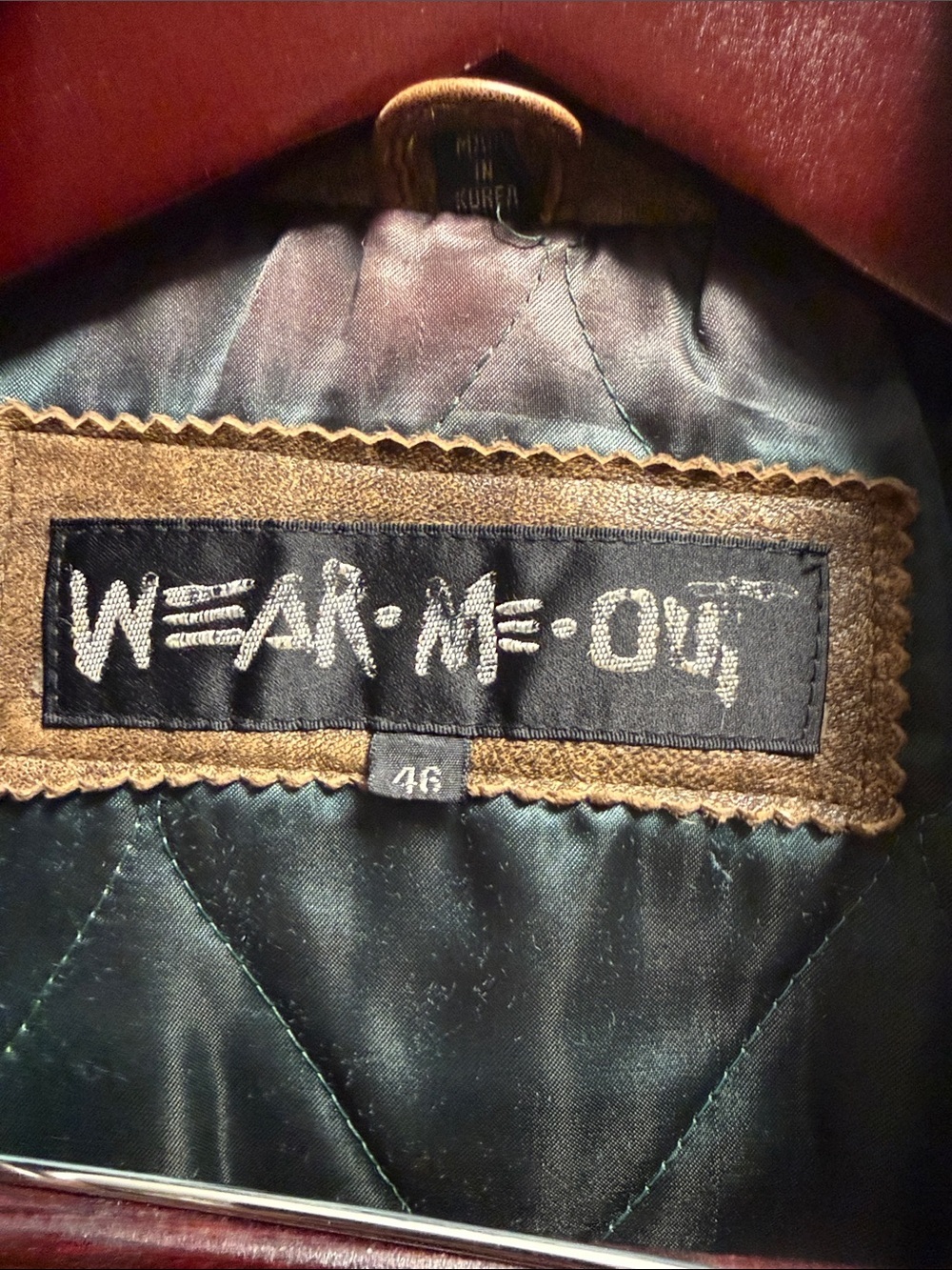 Wear Me Out Vintage Leather Aviator Bomber Jacket 46 - Picture 2 of 7